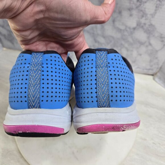 Nike Zoom Elite+ Sneakers Womens Size 11.5 Running Shoes Blue Black‎ Fitsol - Picture 13 of 15